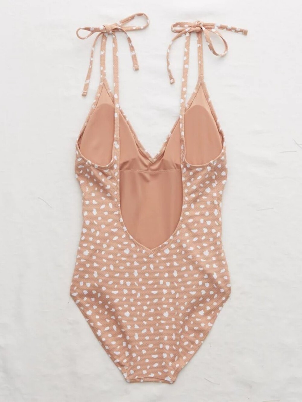 Aerie V Pique One Piece Swimsuit Size Med - Picture 3 of 4